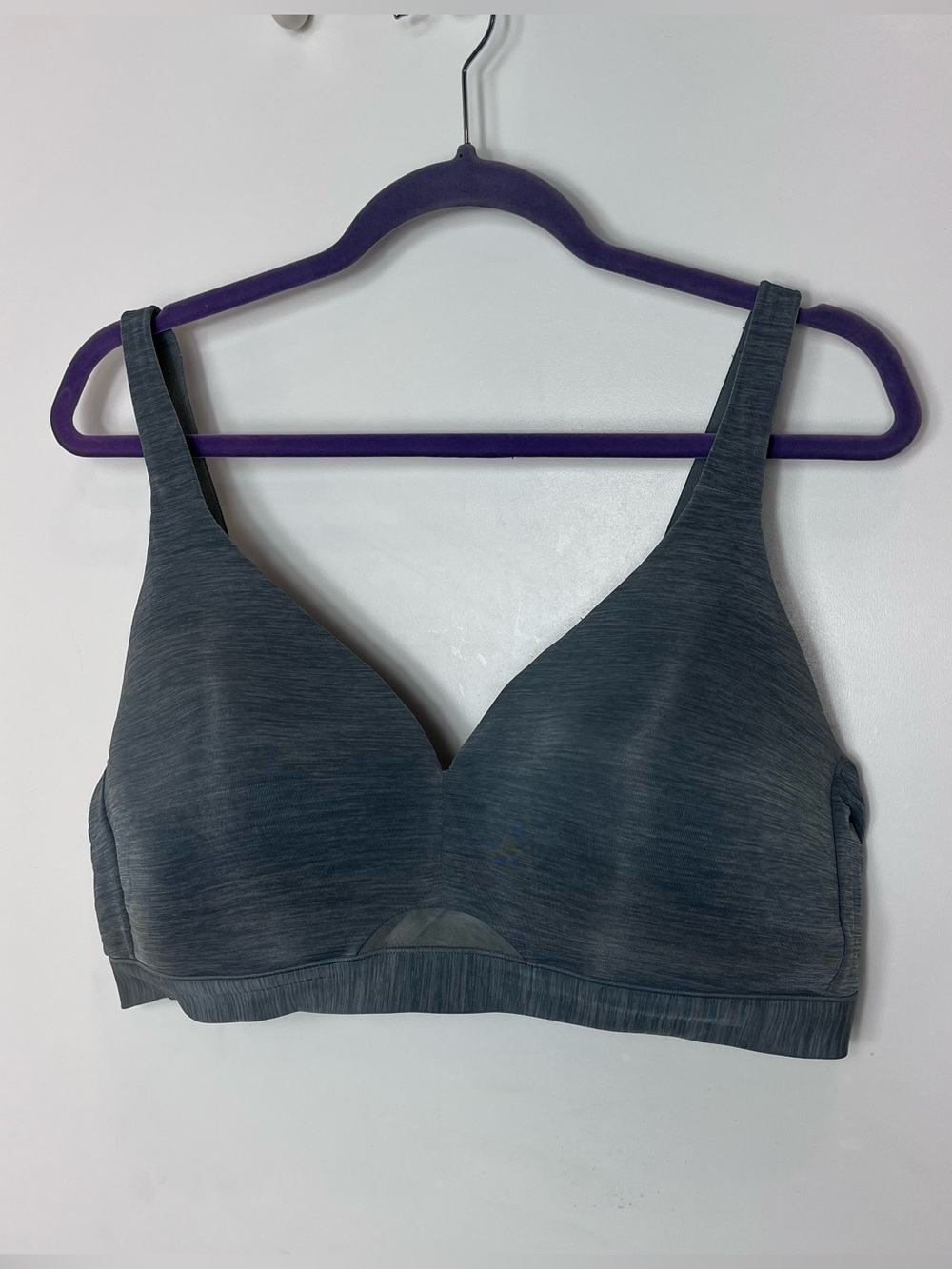Cacique Comfort Bliss Lightly Lined No-Wire Bra 44C Wireless Heather Blue